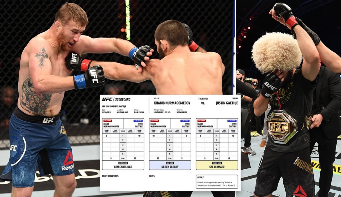 Гэтжи выиграл у Хабиба первый раунд по мнению судей