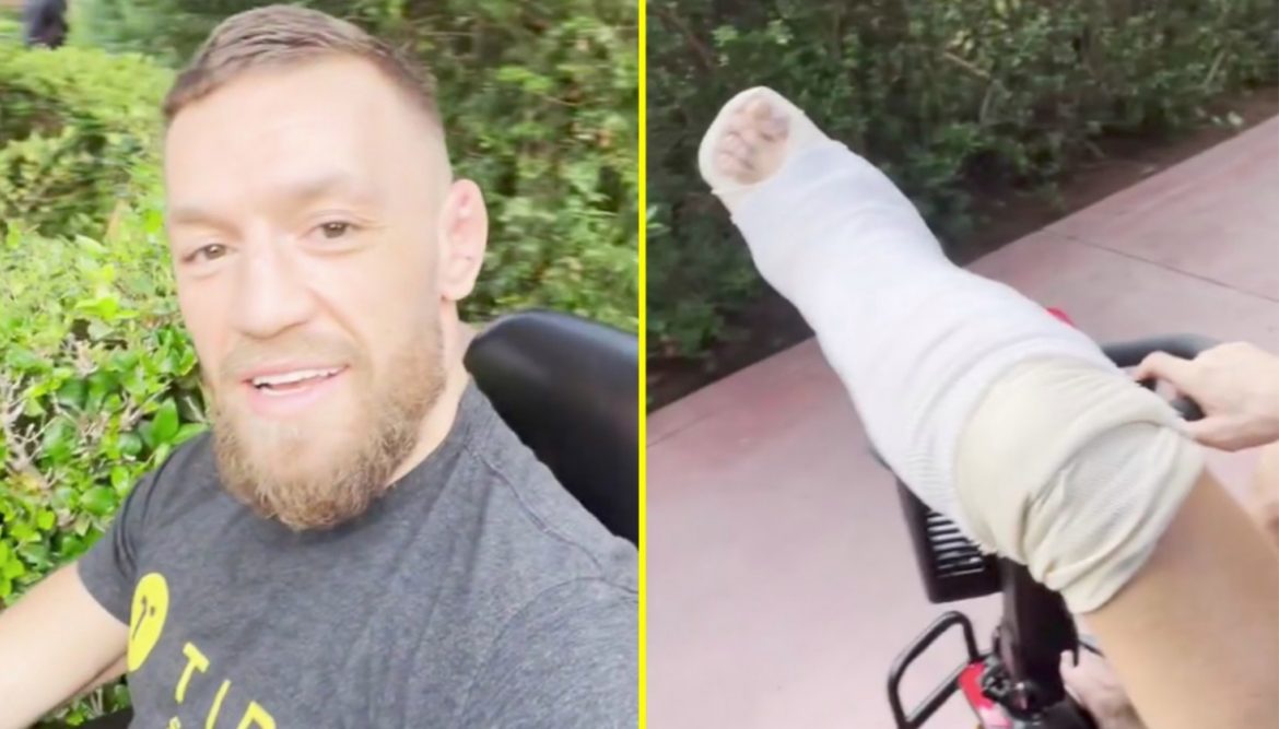 Конор Макгрегор: «У меня была трещина в кости, когда я выходил в клетку с Дастином»