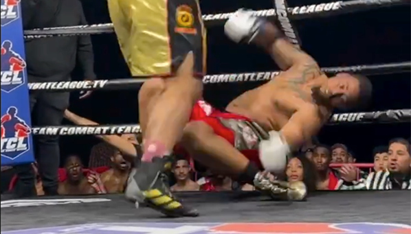 Видео: экс-бойца тяжелого веса UFC снова нокаутировали