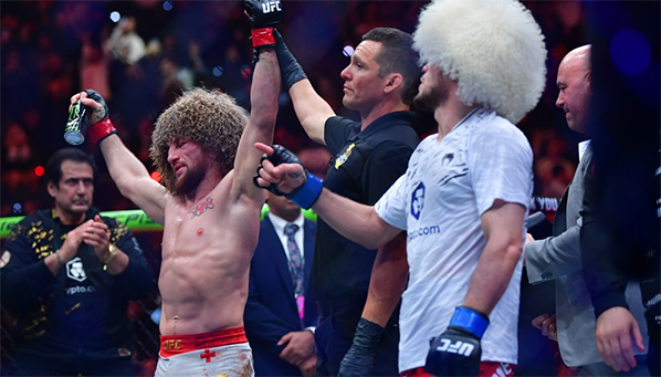 Мераб сохранил пояс, нанеся Умару первое поражение