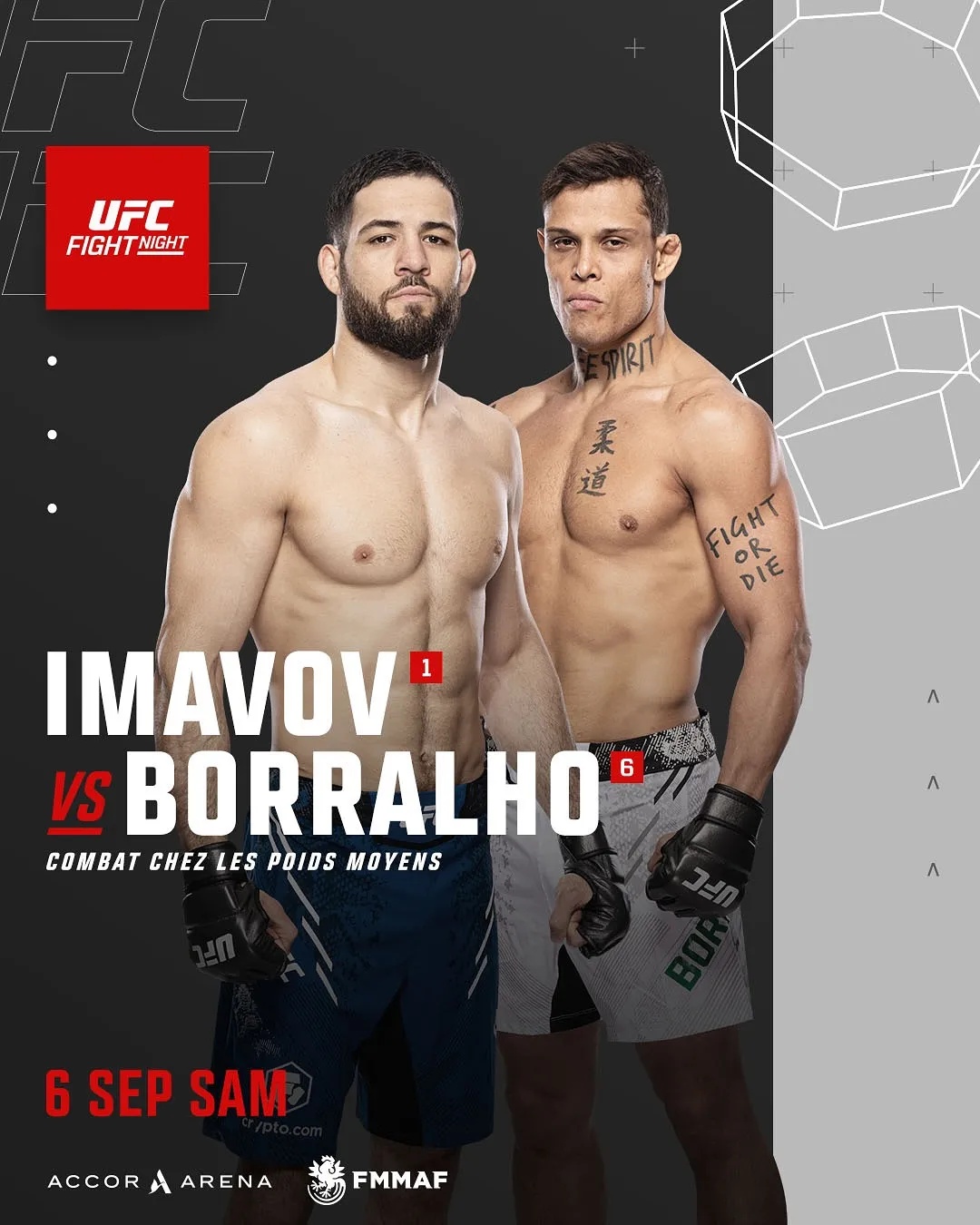 Прогноз Имавов vs Борральо — UFC Fight Night, Париж (6 сентября 2025)