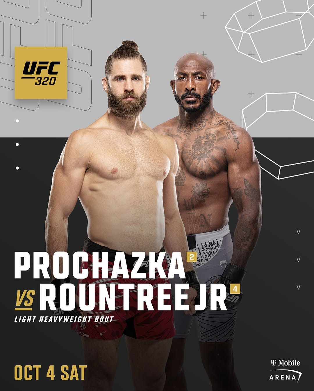 Прогноз Prochazka vs Rountree — UFC 320, Лас-Вегас (04.10.2025)