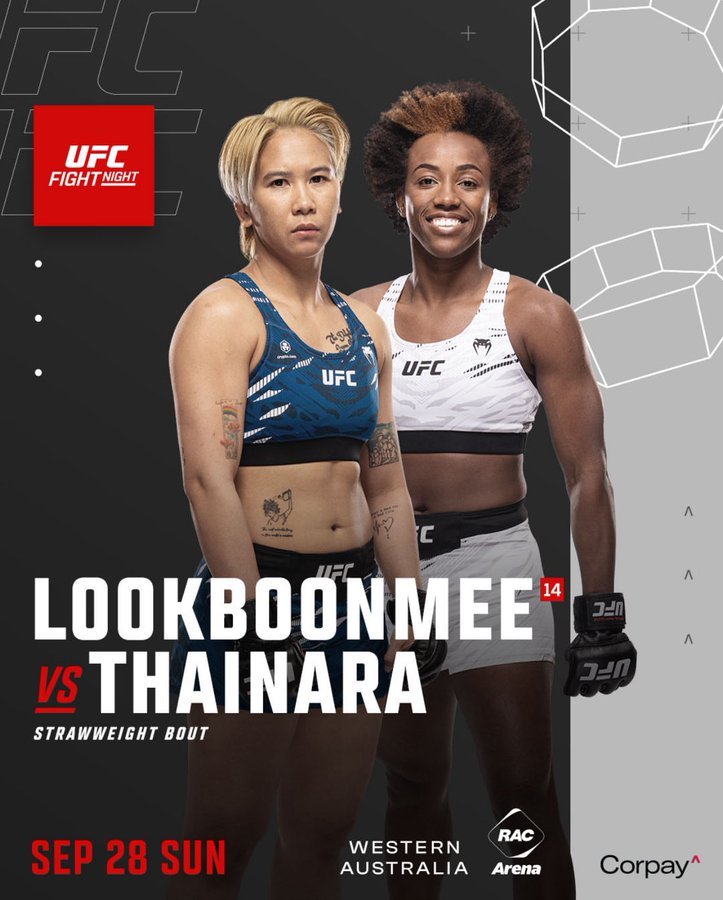Прогноз Lookboonmee vs Thainara — UFC Fight Night, Перт (28.09.2025)