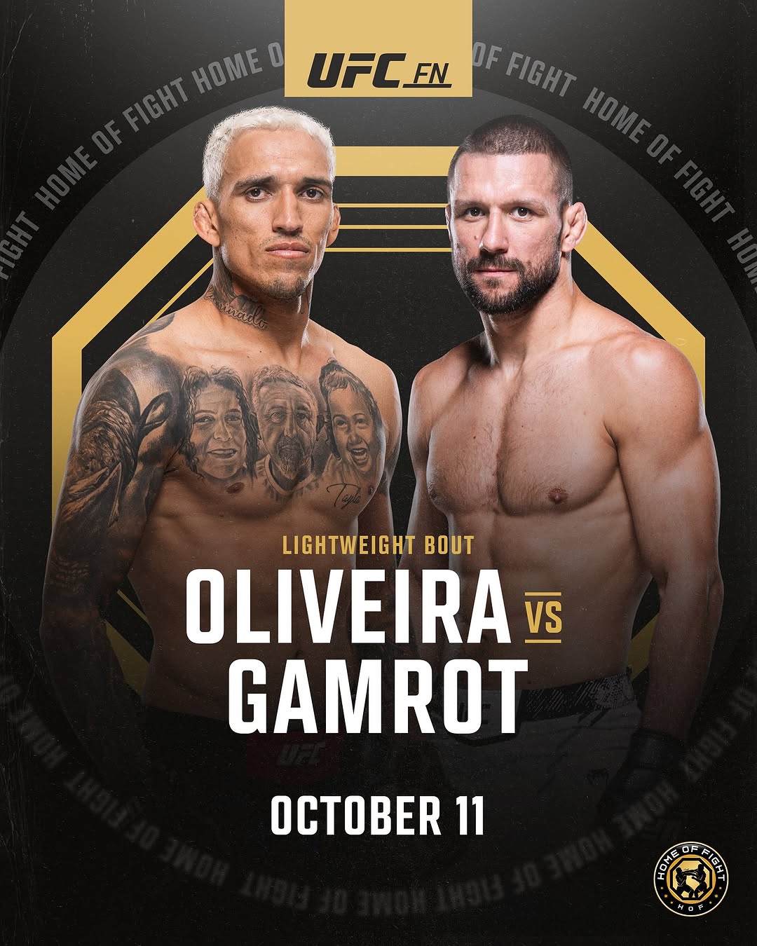 Прогноз Oliveira vs Gamrot — UFC Fight Night, Рио-де-Жанейро (11 октября 2025)