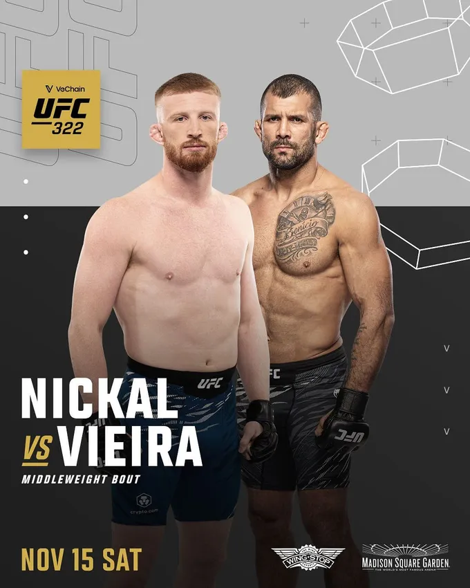 Никал – Виейра прогноз на UFC 322