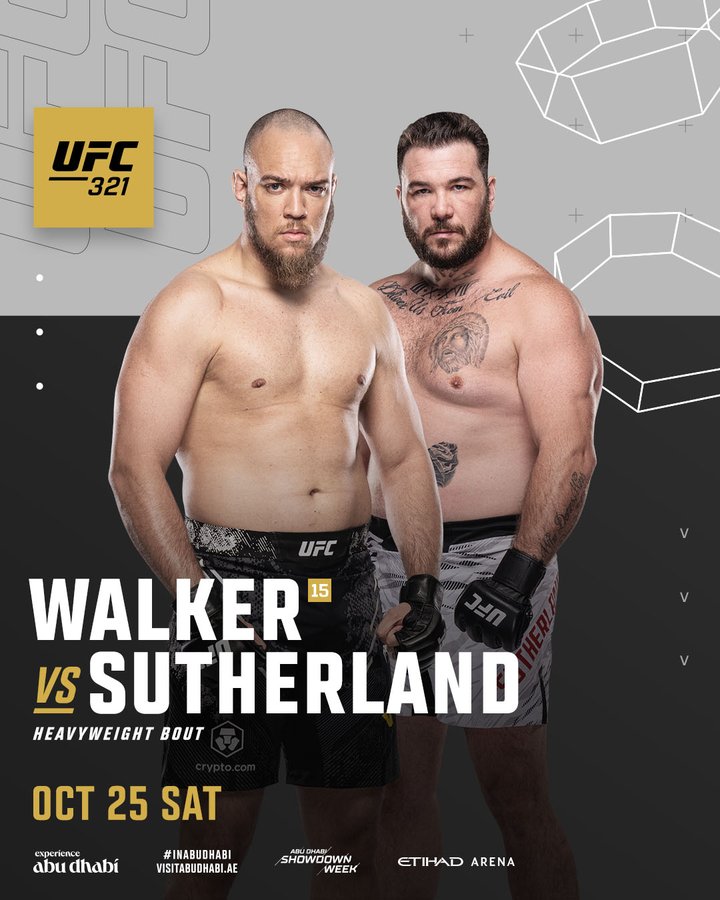Прогноз Valter Walker vs Louie Sutherland — UFC 321, Абу-Даби (25 октября 2025)