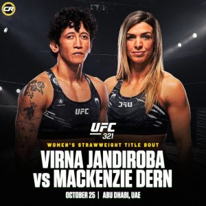 Прогноз Virna Jandiroba vs Mackenzie Dern — UFC 321, Абу-Даби (25 октября 2025)