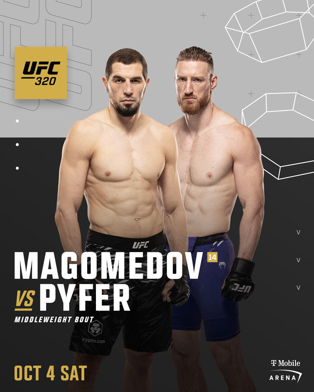 Прогноз Pyfer vs Magomedov — UFC 320, Лас-Вегас (04.10.2025)
