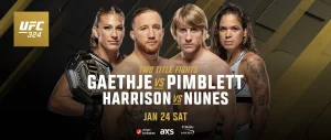 UFC 324: Gaethje vs Pimblett — полный кард турнира