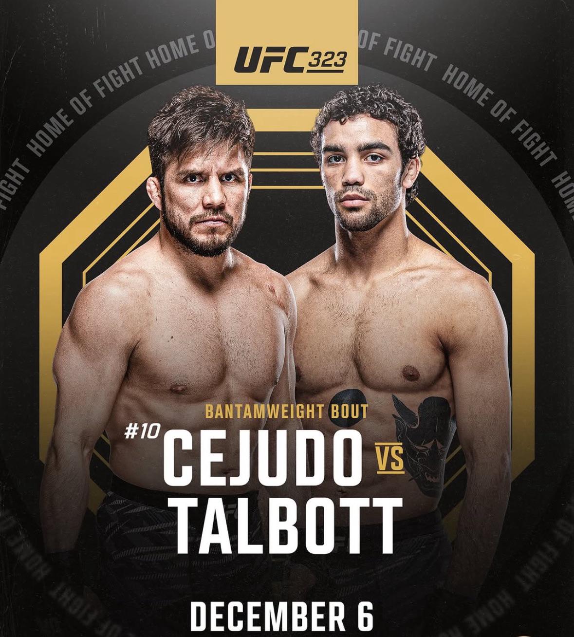 Прогноз Talbott vs Cejudo — UFC 323, Лас-Вегас (06.12.2025)