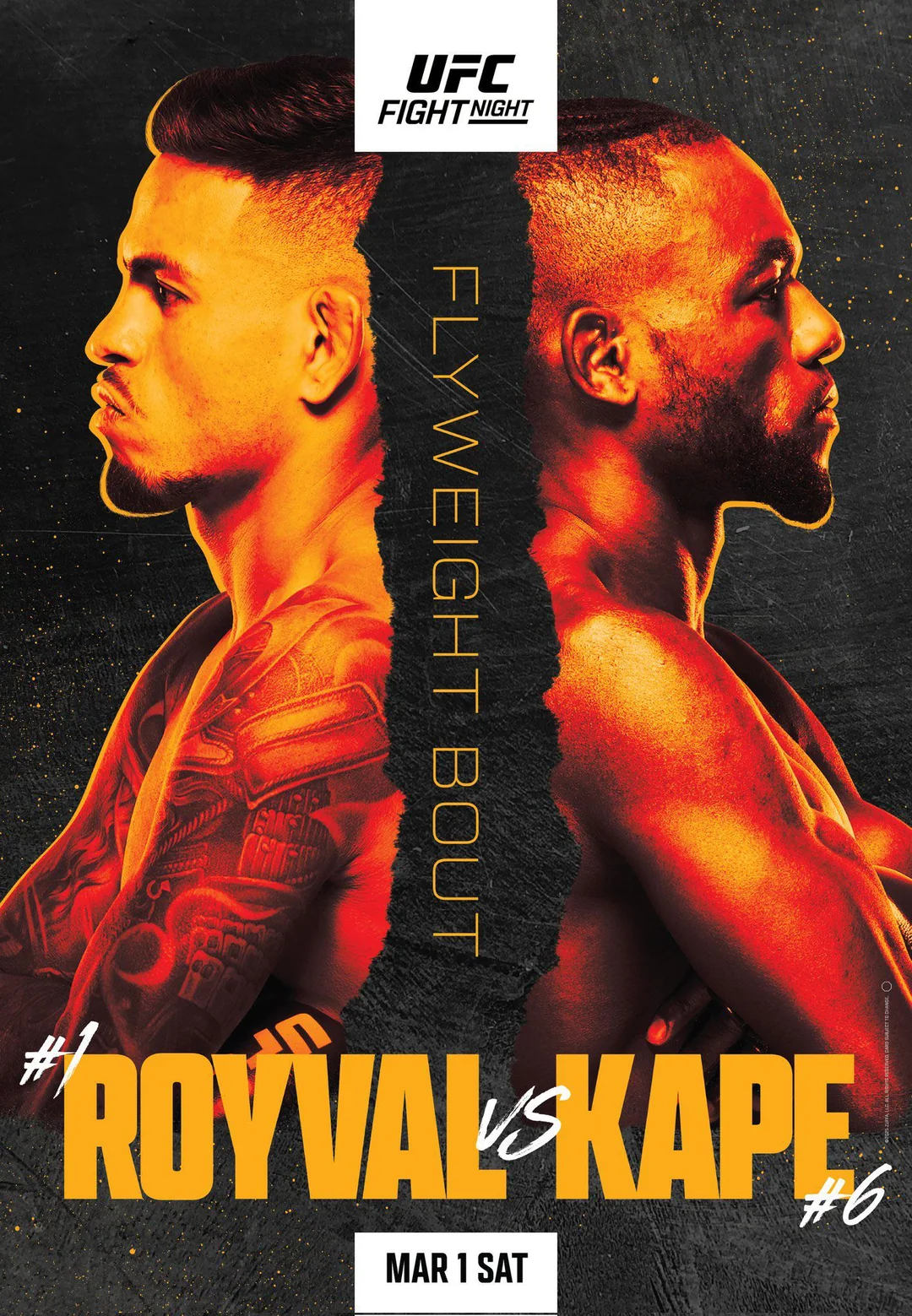 UFC Fight Night Royval vs Kape кард и расписание турнира