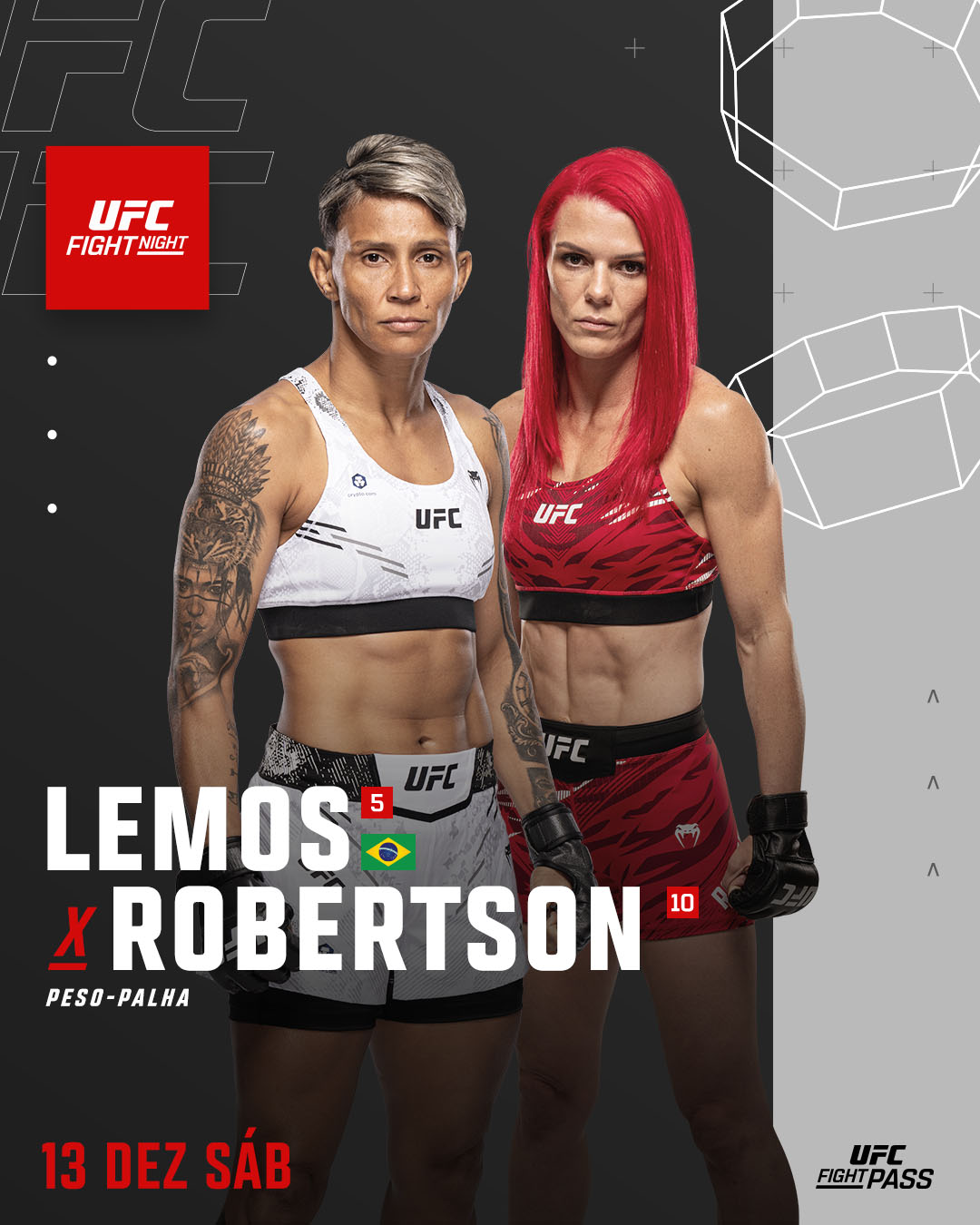 Аманда Лемос – Джиллиан Робертсон прогноз на UFC Vegas 112 Лас-Вегас 14 декабря 2025